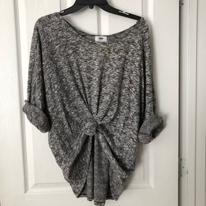 Heather gray light perfectly oversized sweater